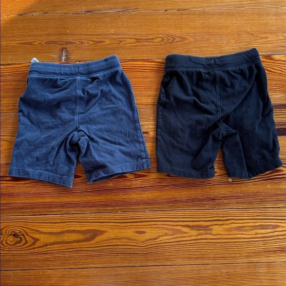 2 Boys Old Navy Cotton Knit Shorts Black and Navy Size 4T